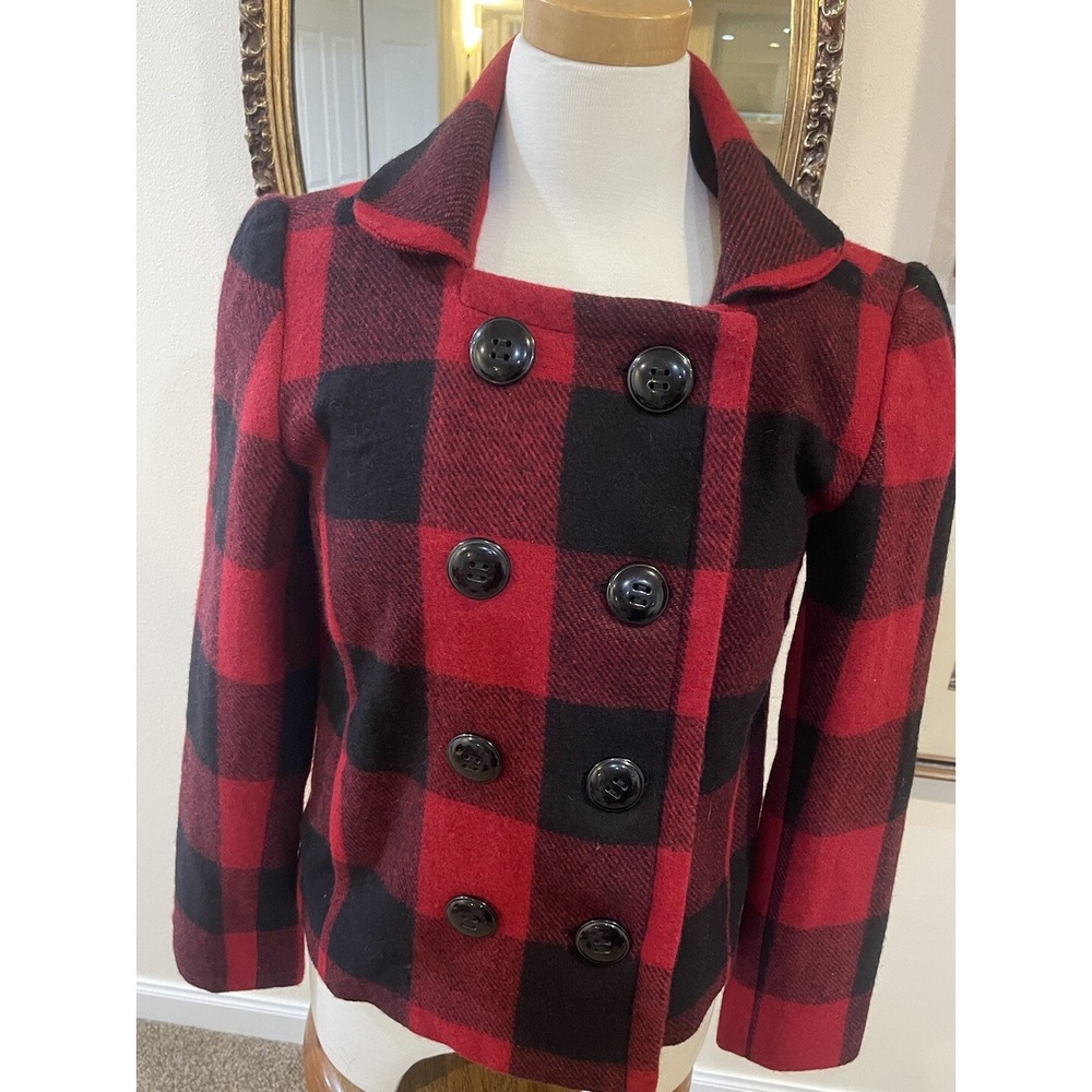 Classic Relativity Blazer Jacket Wool Buffalo Pla… - image 2